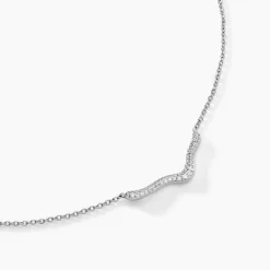 Histoire d'Or Collier Nandie Argent Blanc Oxyde De Zirconium Hot