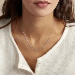 Histoire d'Or Collier Narcisse Dream Argent Blanc Clearance