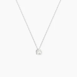 Histoire d'Or Collier Nazha Or Blanc Oxyde De Zirconium