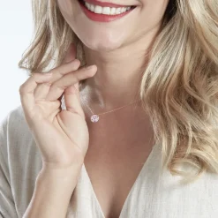 Histoire d'Or Collier Nelig Argent Rose Oxyde De Zirconium argent rose oxyde rose Sale