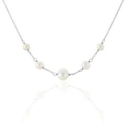 Histoire d'Or Collier Nephtysae Argent Blanc Perle De Culture Online