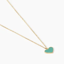 Histoire d'Or Collier Nerio Or Jaune Malachite Best