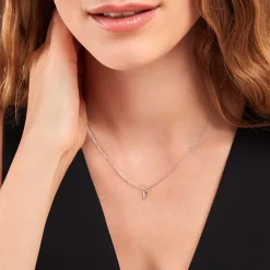 Histoire d'Or Collier Neruda Argent Blanc Oxyde De Zirconium New