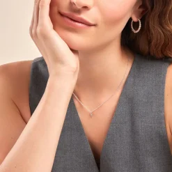 Histoire d'Or Collier Neruda Argent Blanc Oxyde De Zirconium Hot