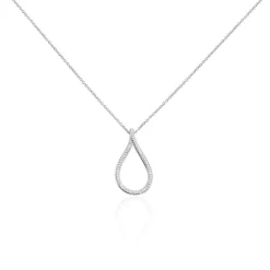 Histoire d'Or Collier Netta Argent Blanc Oxyde De Zirconium Hot