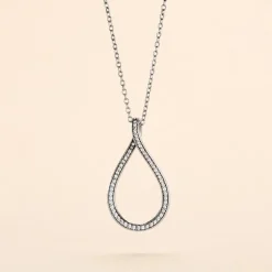 Histoire d'Or Collier Netta Argent Blanc Oxyde De Zirconium Hot