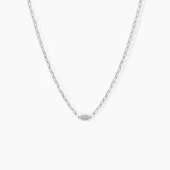 Histoire d'Or Collier Nexus Argent Blanc Oxyde De Zirconium Discount