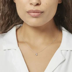 Histoire d'Or Collier Nid D'amour Or Blanc Diamant Clearance