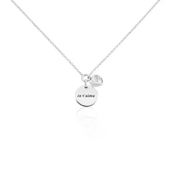 Histoire d'Or Collier Nikoline Argent Blanc Oxyde De Zirconium Sale