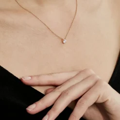 Histoire d'Or Collier Nilay De Zirconium plaque or doré oxyde Outlet