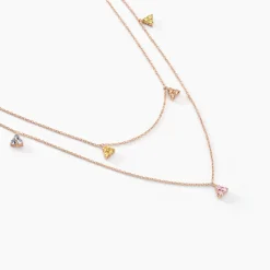 Histoire d'Or Collier Nimbe Argent Rose Oxyde De Zirconium argent rose oxyde champagne Best