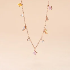 Histoire d'Or Collier Nimbe Argent Rose Oxyde De Zirconium argent rose oxyde raisin Outlet