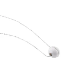 Histoire d'Or Collier Nina Cera Argent Blanc Strass Et Céramique argent blanc céramique blanche Online