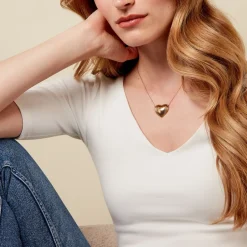 Histoire d'Or Collier Nolene Acier Jaune Hot