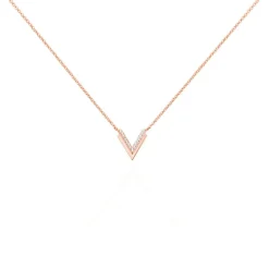 Histoire d'Or Collier Nollia De Zirconium argent rose oxyde Discount