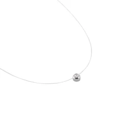 Histoire d'Or Collier Nylon Argent Blanc Oxyde Sale