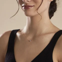 Histoire d'Or Collier Nylon Argent Blanc Oxyde Hot