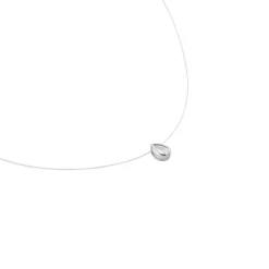 Histoire d'Or Collier Nylon Argent Blanc Oxyde Best