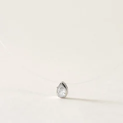 Histoire d'Or Collier Nylon Argent Blanc Oxyde Best