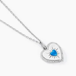 Histoire d'Or Collier Ocean Argent Blanc Turquoise Oxyde De Zirconium argent blanc turquoise bleu Clearance