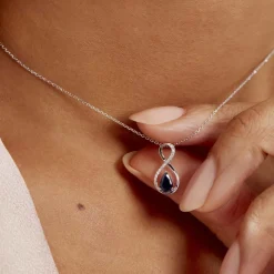 Histoire d'Or Collier Odessa Or Blanc Saphir Diamant Outlet