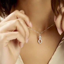 Histoire d'Or Collier Odile Argent Blanc Oxyde De Zirconium Clearance