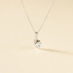 Histoire d'Or Collier Olly Or Blanc Oxyde De Zirconium Sale