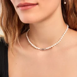 Histoire d'Or Collier Onassis Argent Blanc Perle De Culture Oxyde De Zirconium Best