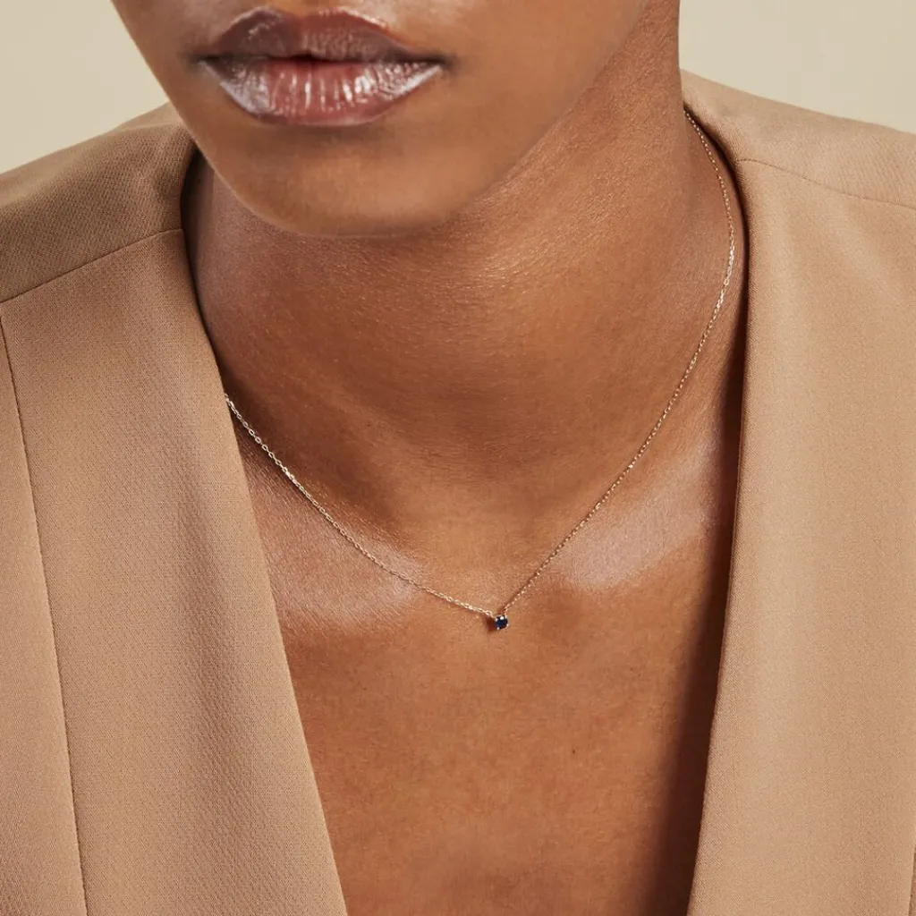 Histoire d'Or Collier Onora or jaune saphir