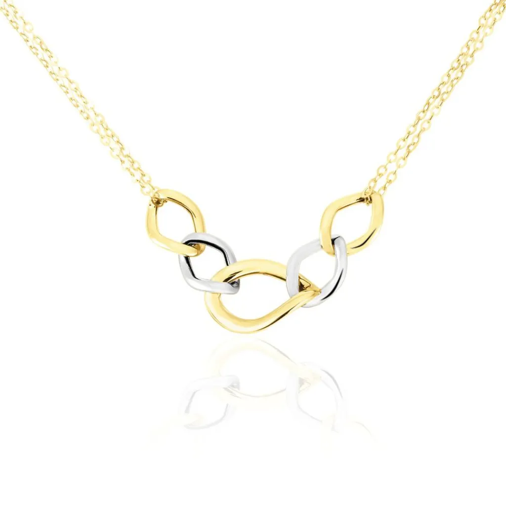 Histoire d'Or Collier Or Bicolore Acanthus Discount