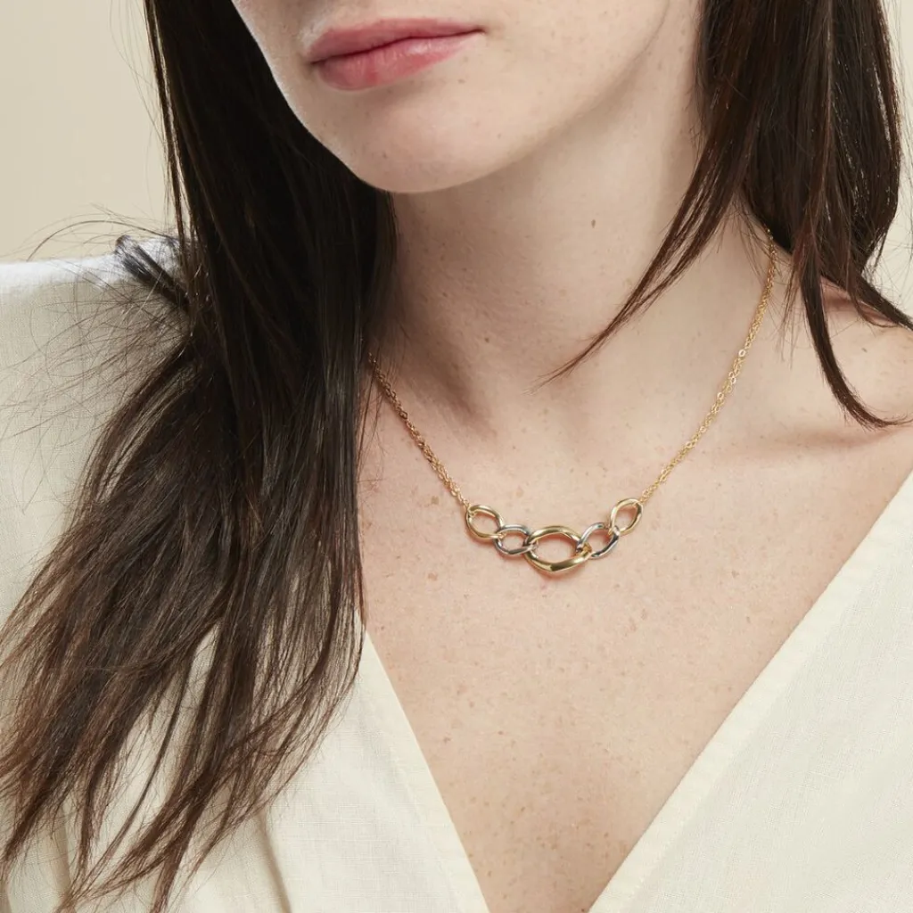Histoire d'Or Collier Or Bicolore Acanthus Discount
