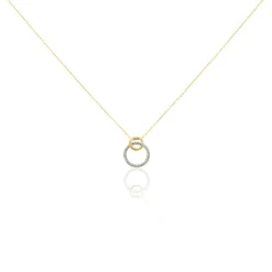 Histoire d'Or Collier Or Bicolore Achan Diamants New