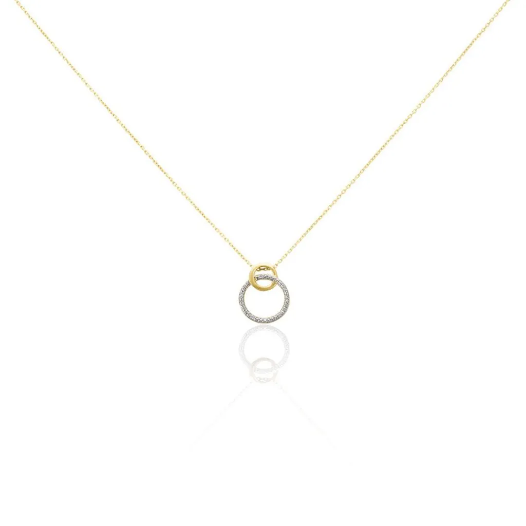 Histoire d'Or Collier Or Bicolore Achan Diamants New