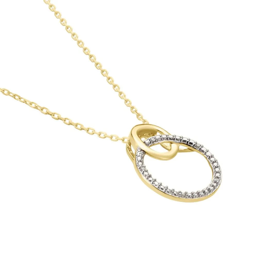 Histoire d'Or Collier Or Bicolore Achan Diamants New
