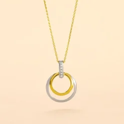 Histoire d'Or Collier Or Bicolore Blanc Et Jaune Eloisia Diamants Best