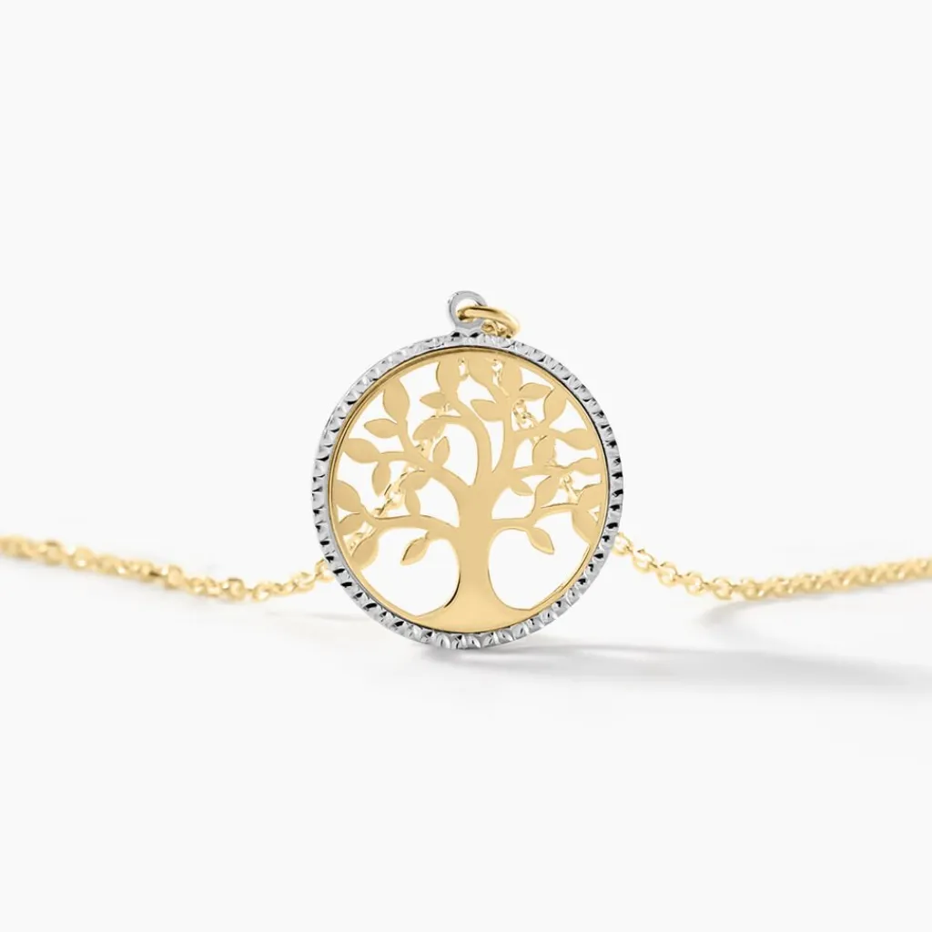 Histoire d'Or Collier Or Bicolore Solidage Online