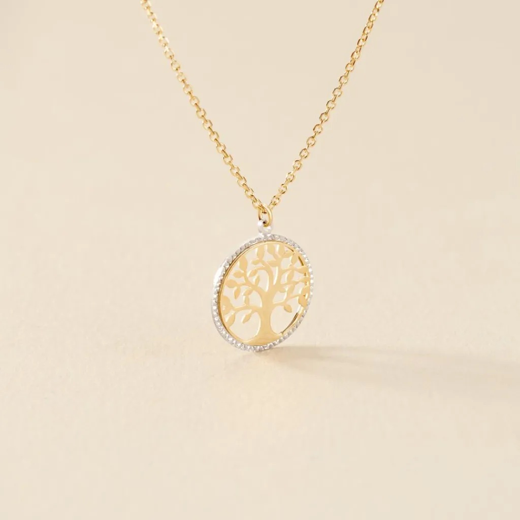 Histoire d'Or Collier Or Bicolore Solidage Online