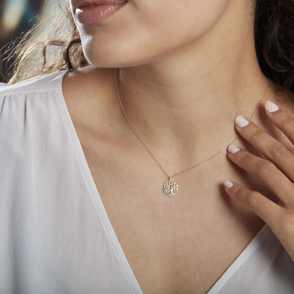 Histoire d'Or Collier Or Bicolore Solidage Online