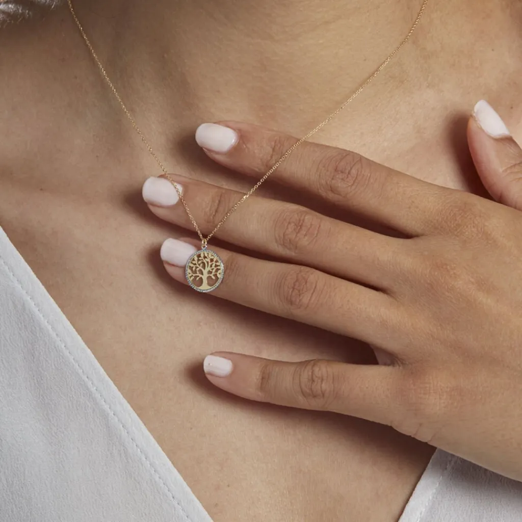 Histoire d'Or Collier Or Bicolore Solidage Online