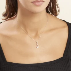 Histoire d'Or Collier Or Blanc Abilene Diamants