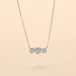 Histoire d'Or Collier Or Blanc Abital Diamants Hot