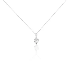 Histoire d'Or Collier Or Blanc Akli Oxyde De Zirconium Online