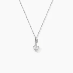 Histoire d'Or Collier Or Blanc Alethea Diamants Synthétiques Best