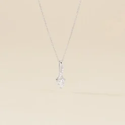 Histoire d'Or Collier Or Blanc Alethea Diamants Synthétiques Best