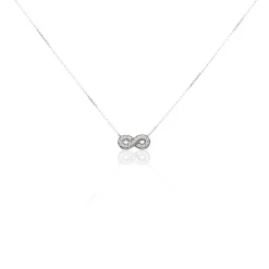 Histoire d'Or Collier Or Blanc Chlotildane Diamants Sale