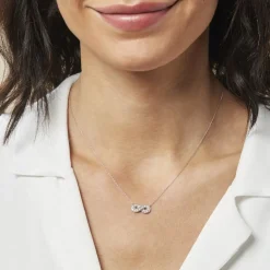 Histoire d'Or Collier Or Blanc Chlotildane Diamants Sale