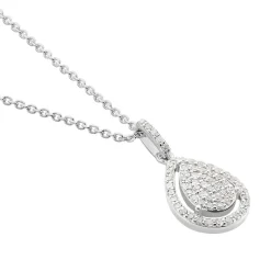 Histoire d'Or Collier Or Blanc Diamant