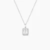 Histoire d'Or Collier Or Blanc Goulven Oxyde De Zirconium