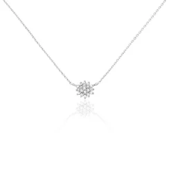 Histoire d'Or Collier Or Blanc Kristel Oxydes De Zirconium Online