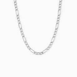 Histoire d'Or Collier Or Blanc Maille Alternée 1/3 Outlet